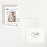 "Special Delivery" - Birth Announcements in Slate by Morgan Ramberg - Assembled