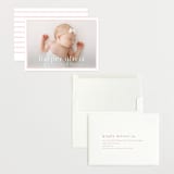 "Portraiture" - Birth Announcements in Rose by Alexandra Cohn - Assembled