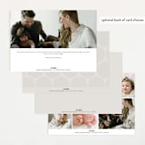 "Round" - Birth Announcements in Cream by Brianne Larsen - Back of Card Options