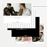 "New Day" - Birth Announcements in Cotton by Iveta Angelova - Back of Card Options