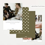 "Focus" - Birth Announcements in Snow by Yaling Hou Suzuki - Back of Card Options