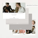 "Handwriting" - Birth Announcements in Snow by Bethan - Back of Card Options