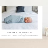 "Dreamer" - Birth Announcements in Onyx by Pixel and Hank - Front