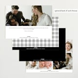 "Dreamer" - Birth Announcements in Onyx by Pixel and Hank - Back of Card Options