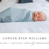 "Dreamer" - Birth Announcements in Onyx by Pixel and Hank - Detail
