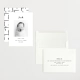 "Cursive" - Birth Announcements in Snow by AK Graphics - Assembled