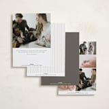 "Simply Lovely" - Birth Announcements in Pearl by Pixel and Hank - Back of Card Options