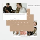 "Little Heart" - Birth Announcements in Caramel by Corinne Malesic - Back of Card Options
