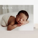 "simply named" - Birth Announcements in Snow by Sarah Curry - Front