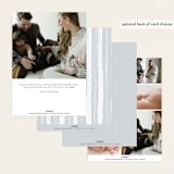 "Nickname" - Birth Announcements in Dove by Paula Pecevich - Back of Card Options