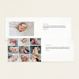 "Precious Script" - Birth Announcements in Sugar by Jessica Williams - Interior Options