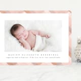 "Desert Plaid" - Birth Announcements in Terracotta by Erica Krystek - Front