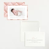 "Desert Plaid" - Birth Announcements in Terracotta by Erica Krystek - Assembled