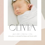 "Artful" - Birth Announcements in Sherbet by Pixel and Hank - Detail