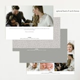"We Are Family" - Birth Announcements in Cotton by Corinne Malesic - Back of Card Options