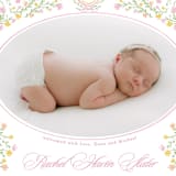 "Cottagecore" - Birth Announcements in Cotton Candy by Creo Study - Detail