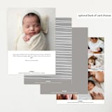 "Poetry" - Birth Announcements in Whipped Cream by Ekko Studio - Back of Card Options