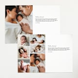 "Poetry" - Birth Announcements in Whipped Cream by Ekko Studio - Interior Options
