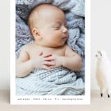 "Basic" - Birth Announcements in Onyx by Lauren Chism - Front
