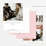 "Cuddle Bugs" - Birth Announcements in Blush by Lauren Chism - Back of Card Options