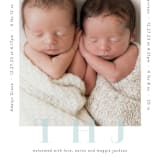 "Cuddle Bugs" - Birth Announcements in Blush by Lauren Chism - Detail