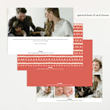 "Vintage Love Bow" - Birth Announcements in Latte by Kartika Paramita - Back of Card Options