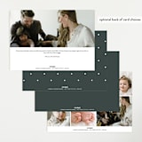 "headline" - Birth Announcements in Hunter by JoAnn Jinks - Back of Card Options
