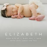 "Sweet Love" - Birth Announcements in Sugar by Juneau Designs - Detail