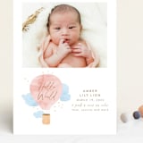 "Baby World" - Birth Announcements in Blush by Kanika Mathur - Front