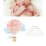 "Baby World" - Birth Announcements in Blush by Kanika Mathur - Detail