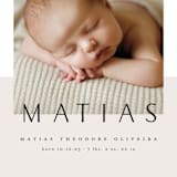 "Big News" - Birth Announcements in Ivory by Maria Hilas-Louie - Detail