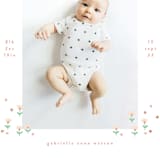 "tiny blooms" - Birth Announcements in Spring by Phrosné Barwood - Detail