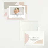 "Artful" - Birth Announcements in Sherbet by Pixel and Hank - Assembled