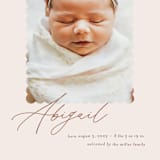 "Dainty" - Birth Announcements in Flower by Pixel and Hank - Detail