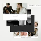 "Modern Name" - Birth Announcements in Moon by Robin Ott - Back of Card Options