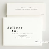 "Modern Name" - Birth Announcements in Moon by Robin Ott - FREE Recipient Addressing