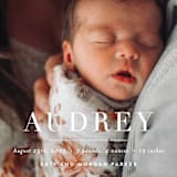 "the edit" - Birth Announcements in Simply White by Sara Hicks Malone - Detail