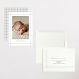 "Soft plaid" - Birth Announcements in Cement by Stacey Meacham - Assembled