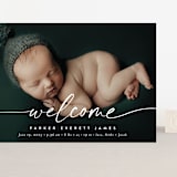"Little Welcome" - Birth Announcements in Cloud by Susan Asbill - Front