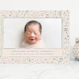 "Iconic bebe" - Birth Announcements in Bluebird by Creo Study - Front