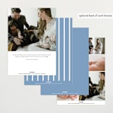 "First impression" - Birth Announcements in Water by Lea Delaveris - Back of Card Options