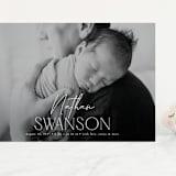 "Focus" - Birth Announcements in Snow by Yaling Hou Suzuki - Front