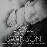 "Focus" - Birth Announcements in Snow by Yaling Hou Suzuki - Detail