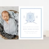 "Crest" - Birth Announcements in Sky by Corinne Malesic - Front