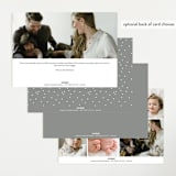 "Swing" - Birth Announcements in Snow by Lauren Chism - Back of Card Options