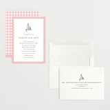 "Classic Bunny" - Birth Announcements in Blush by Megan Davis - Assembled