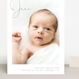 "Chic Introduction" - Birth Announcements in Storm by Olivia Raufman - Front