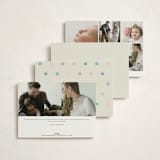 "Wavy Pastel Frame" - Birth Announcements in Cream by Baumbirdy - Back of Card Options