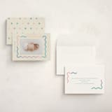 "Wavy Pastel Frame" - Birth Announcements in Cream by Baumbirdy - Assembled