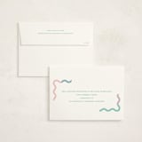 "Wavy Pastel Frame" - Birth Announcements in Cream by Baumbirdy - FREE Recipient Addressing